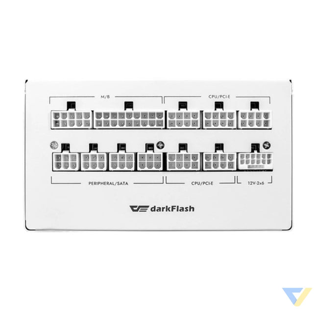 Darkflash PMT 80 Plus Gold 850W computer power supply (white) Computer power supplies