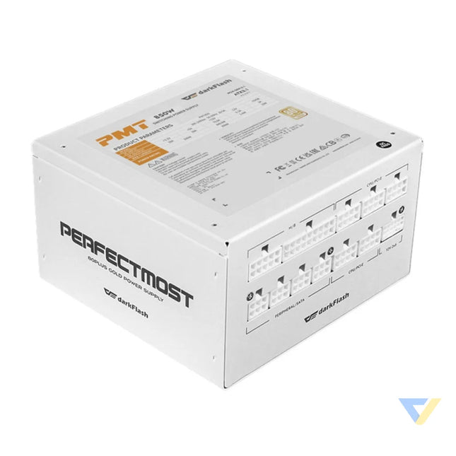 Darkflash PMT 80 Plus Gold 850W computer power supply (white) Computer power supplies