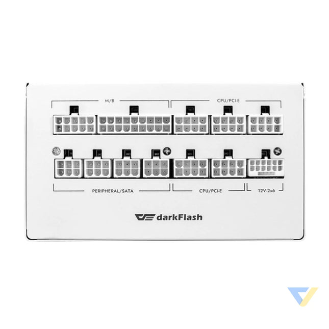 Darkflash PMT 80 Plus Gold 850W computer power supply (white) Computer power supplies