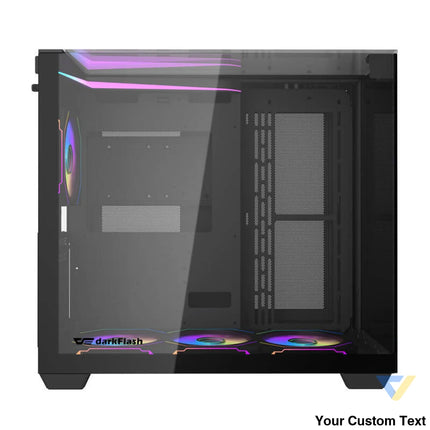 Darkflash TH285 computer case (black) + 4 fans With fan