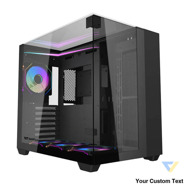 Darkflash TH285 computer case (black) + 4 fans With fan