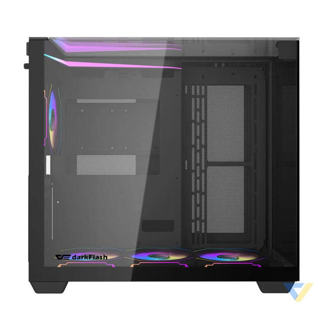 Darkflash TH285 computer case (black) + 4 fans With fan