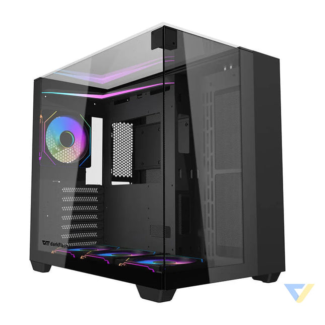 Darkflash TH285 computer case (black) + 4 fans With fan