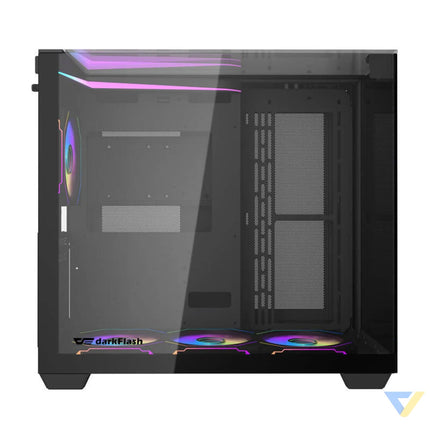 Darkflash TH285 computer case (black) + 4 fans With fan