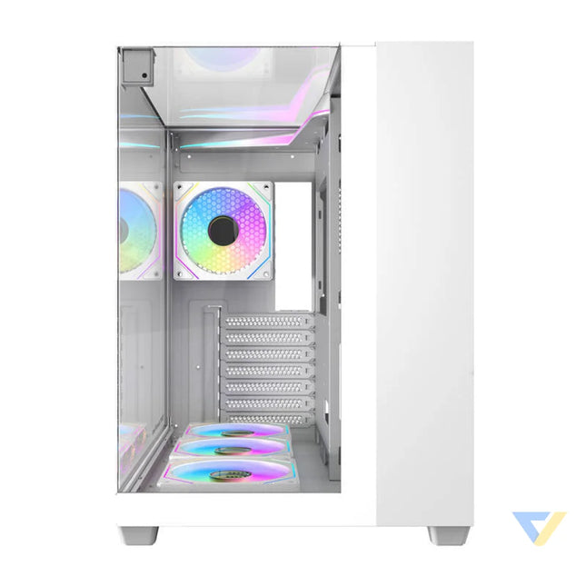Darkflash TH285 computer case (white) + 4 fans With fan