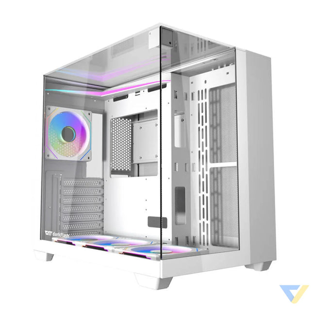 Darkflash TH285 computer case (white) + 4 fans With fan
