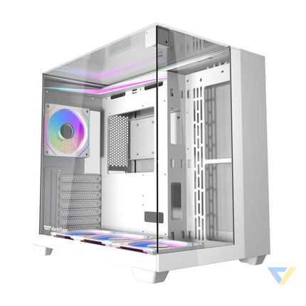 Darkflash TH285 computer case (white) + 4 fans With fan