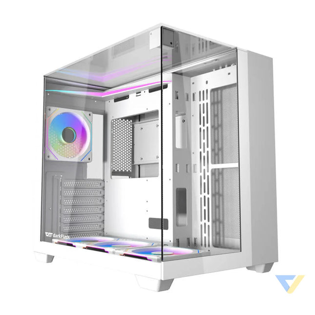 Darkflash TH285 computer case (white) + 4 fans With fan