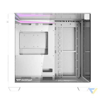 Darkflash TH285 computer case (white) + 4 fans With fan