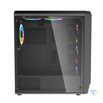 Darkflash Water Square 5 computer case (black) Without fan