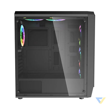 Darkflash Water Square 5 computer case (black) Without fan