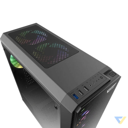 Darkflash Water Square 5 computer case (black) Without fan