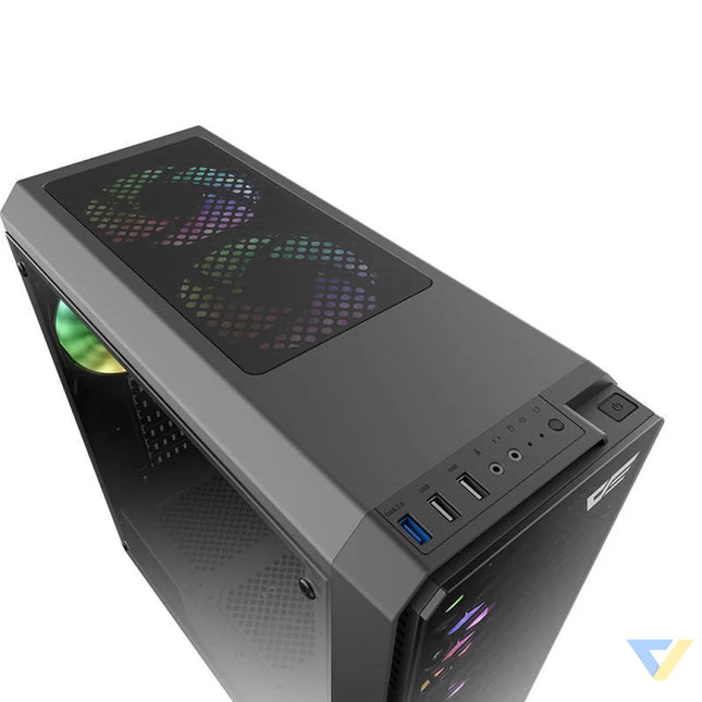 Darkflash Water Square 5 computer case (black) Without fan