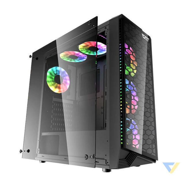 Darkflash Water Square 5 computer case (black) Without fan