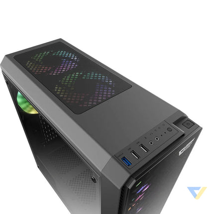 Darkflash Water Square 5 computer case (black) Without fan