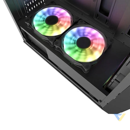 Darkflash Water Square 5 computer case (black) Without fan
