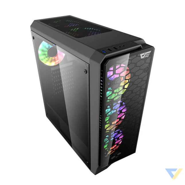 Darkflash Water Square 5 computer case (black) Without fan