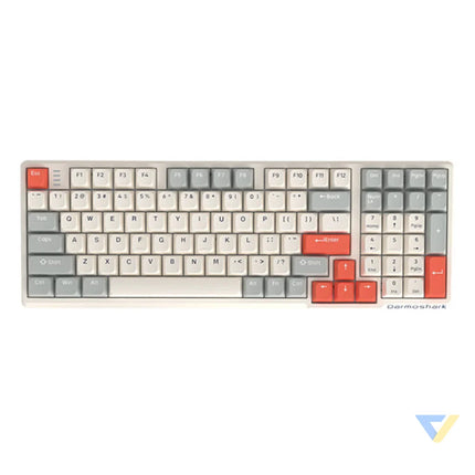 Darmoshark K7 PRO EF switch wireless gaming keyboard (white) Wired