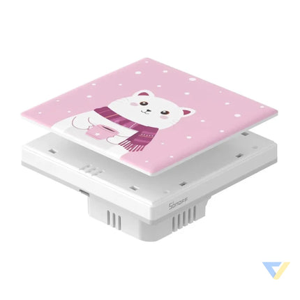 Decorative cover / cap for T5 SONOFF Cartoon 1C touch switch Accessories