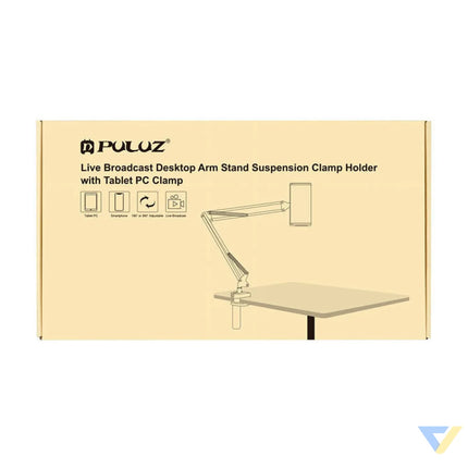 Desk stand Puluz with phone/tablet holder (black) Tripods