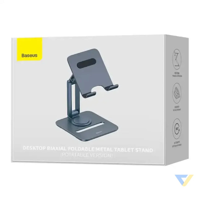 Desktop Biaxial Foldable Metal Stand Baseus (for Tablets) Space Grey Bases and stands