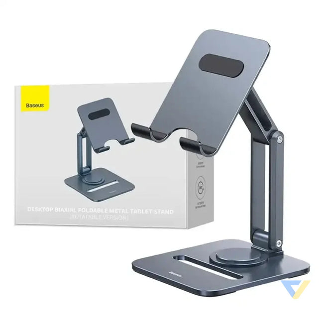 Desktop Biaxial Foldable Metal Stand Baseus (for Tablets) Space Grey Bases and stands