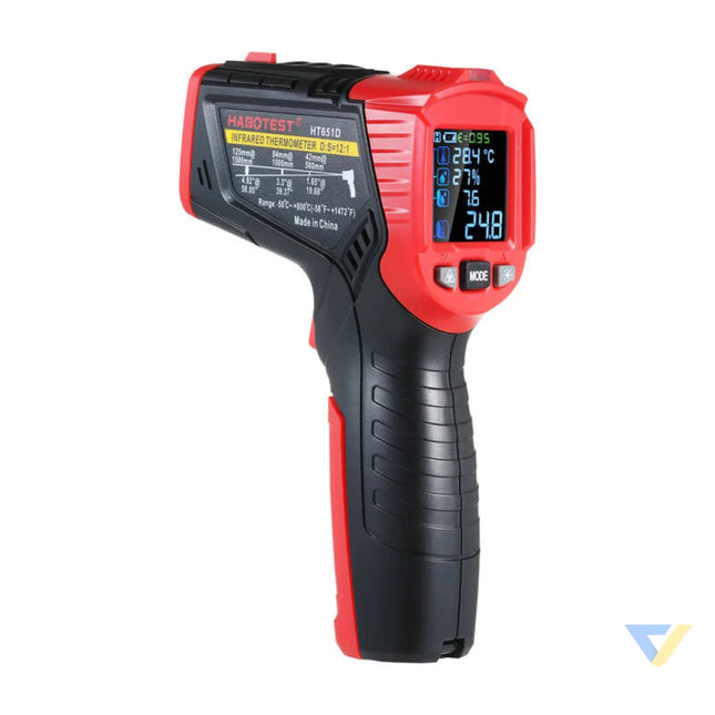 Digital Laser Pyrometer Habotest HT651D moisture meter Measuring tools