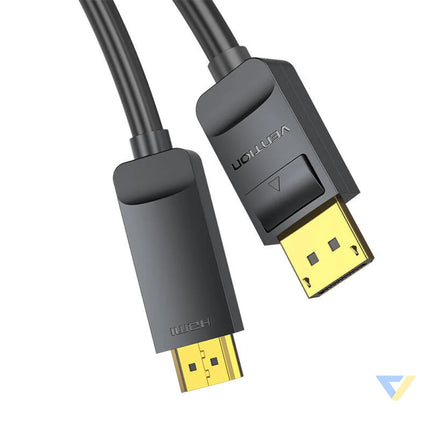 DisplayPort 1.2 to HDMI 1.4 Cable Vention HAGBH 2m 4K 30Hz (Black) Video cables