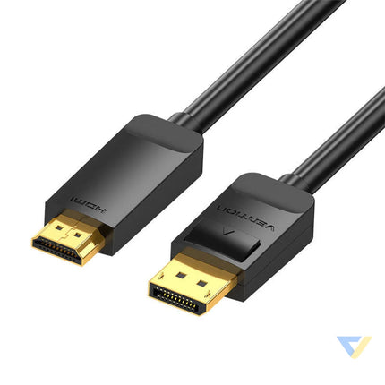 DisplayPort 1.2 to HDMI 1.4 Cable Vention HAGBH 2m 4K 30Hz (Black) Video cables
