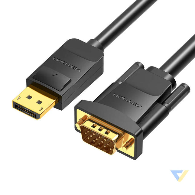 DisplayPort to VGA Cable Vention HBLBI 3m 1080P 60Hz(Black) Video cables