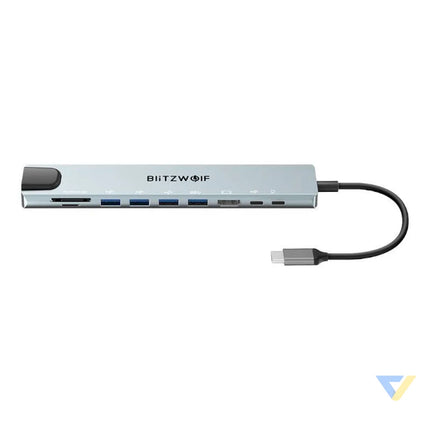 Docking Station Blitzwolf BW TH5 10in1 USB C (silver) Docking stations