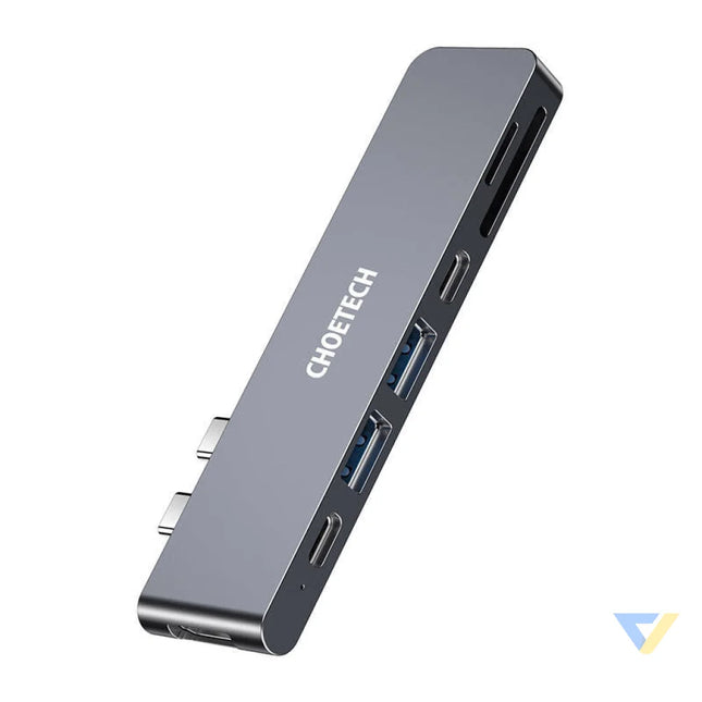 Docking Station Choetech HUB M14 for Macbook Pro 7 in 2 USB C Thunderbolt 3 (silver) Docking stations
