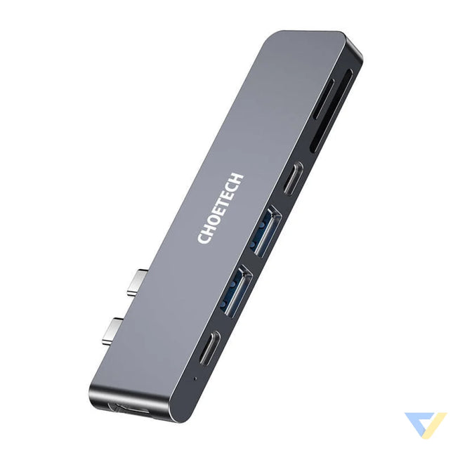 Docking Station Choetech HUB M14 for Macbook Pro 7 in 2 USB C Thunderbolt 3 (silver) Docking stations