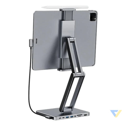 Docking station with stand for Tablet/iPad INVZI MH03 MagHub 3x USB C 2x USB A Hubs