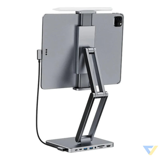 Docking station with stand for Tablet/iPad INVZI MH03 MagHub 3x USB C 2x USB A Hubs