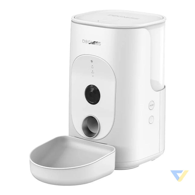 Dogness F15 WiFi 4L smart food dispenser with camera with plastic bowl (white) Bowls
