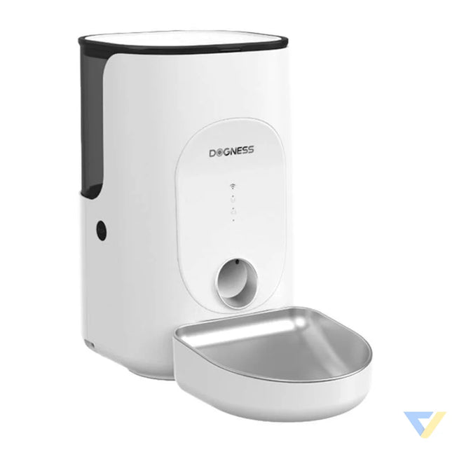 Dogness F16 WiFi 5G 4L smart food dispenser with stainless steel bowl (white) Bowls