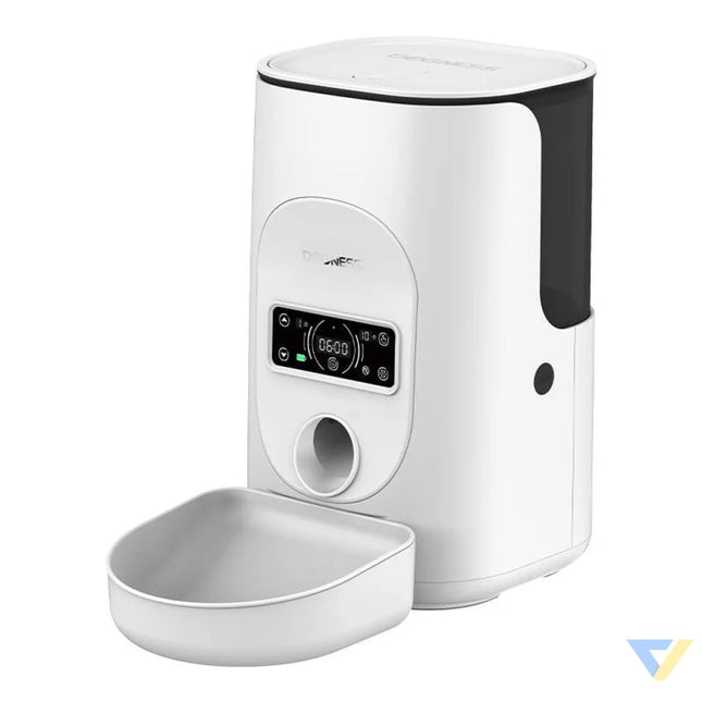 Dogness F17 4L smart food dispenser with plastic bowl (white) Bowls