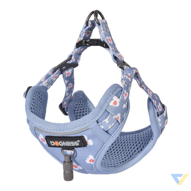 Dogness walking set leash 1,5m + harness for dog (light blue) Walking and transportation