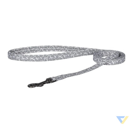 Dogness walking set leash 1,5m + harness for dog (light gray) Walking and transportation
