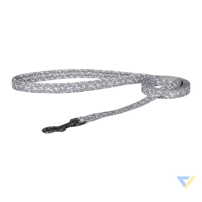 Dogness walking set leash 1,5m + harness for dog (light gray) Walking and transportation