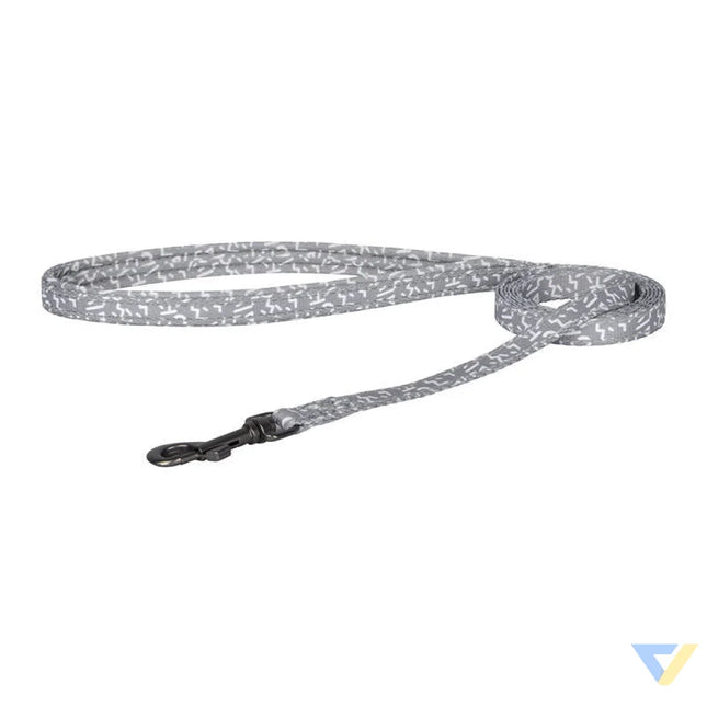 Dogness walking set leash 1,5m + harness for dog (light gray) Walking and transportation