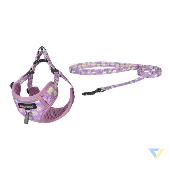 Dogness walking set leash 1,5m + harness for dog (pink) Walking and transportation