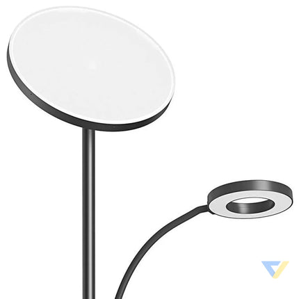 Double Floor Lamp with remote BlitzWill BWL FL 0001 36W (black) Floor lamps