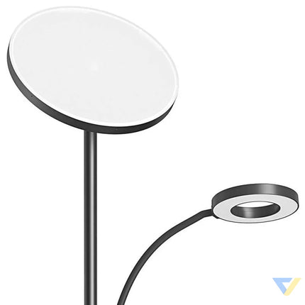 Double Floor Lamp with remote BlitzWill BWL FL 0001 36W (black) Floor lamps