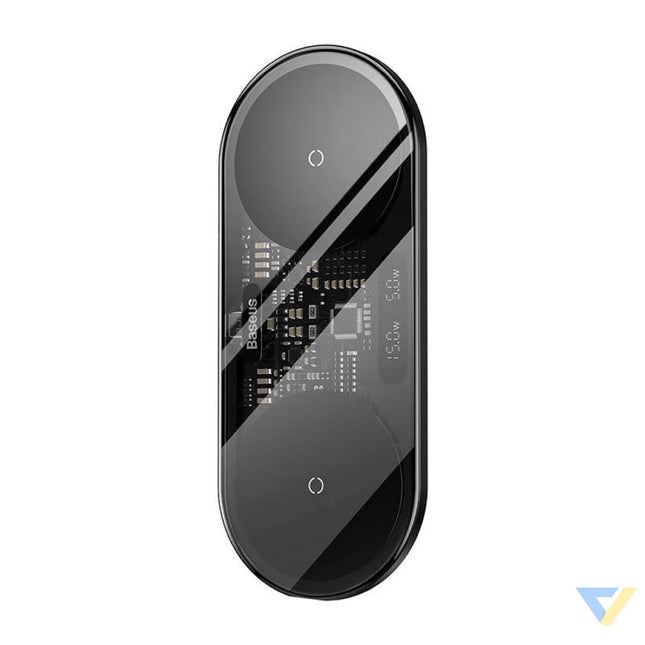 Dual Qi wireless charger Baseus Digital LED Display 20W Wireless chargers