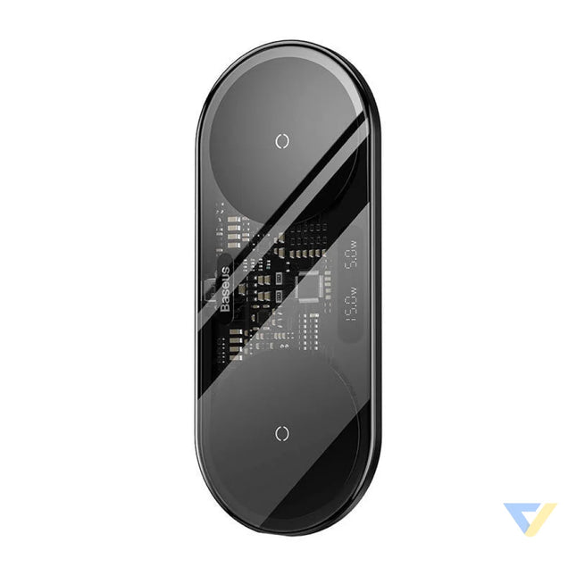 Dual Qi wireless charger Baseus Digital LED Display 20W Wireless chargers