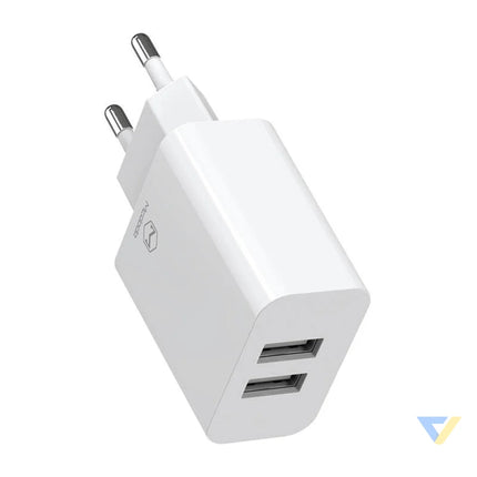 Dual USB charger Mcdodo CH 6720 (EU) Lightning 1m Travel set (white) mains chargers