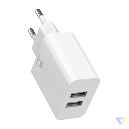 Dual USB charger Mcdodo CH 6720 (EU) Lightning 1m Travel set (white) mains chargers