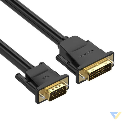 DVI (24 + 1) to VGA Cable Vention EABBG 1,5m 1080P 60Hz (black) Video cables